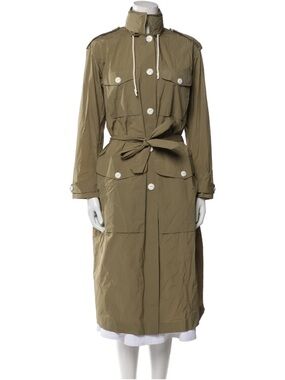 Rag & Bone Olive Utility Trench Coat with Belt Small